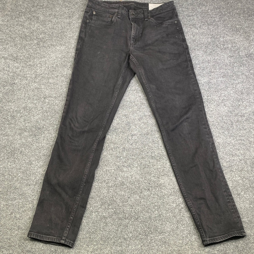 Rag & Bone Fit 3 Athletic Jeans Mens 30 Black Faded Stretch Denim